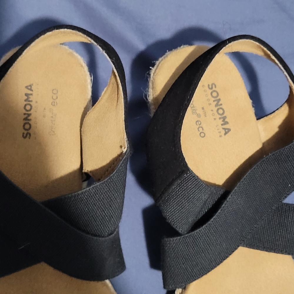 Sonoma Women's Black Sandals - Picture 3 of 7